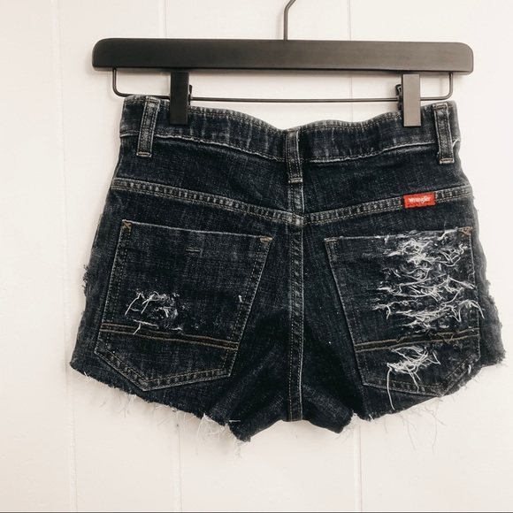 Wrangler Distressed Denim Shorts - Picture 3 of 5